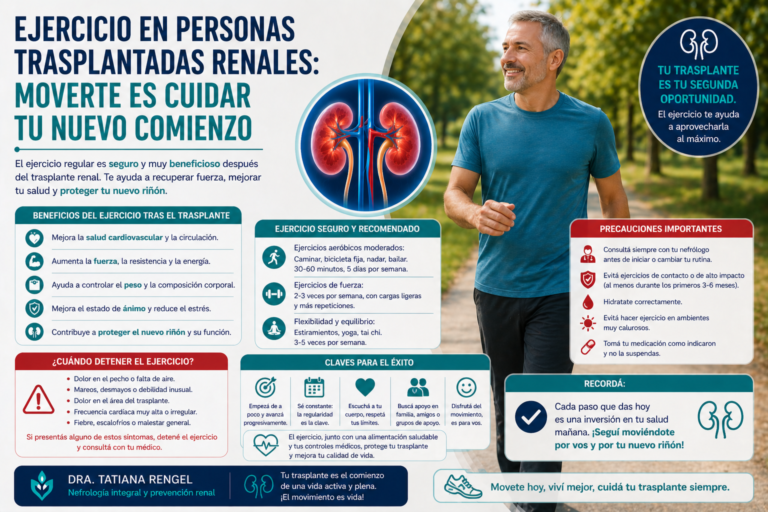 Ejercicio después de un trasplante renal