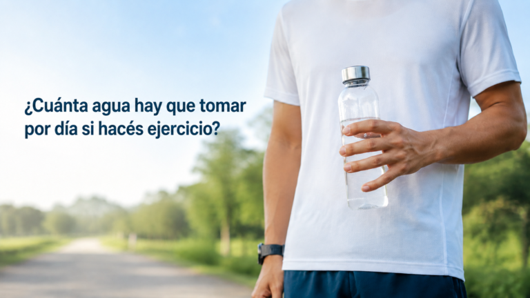 ¿Cuánta agua hay que tomar por día si hacés ejercicio?